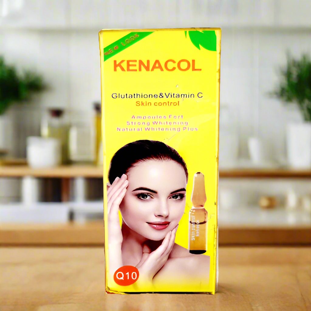 glutathion eclaircissant cosmetics Comprime Super Lightening Serum 120ml Apply to dark brown spots on the body on dry Kenacol Glutathione & Vitamin C