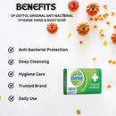 Dettol Original Anti-bacterial Hygiene Hand & Body Soap 105 g