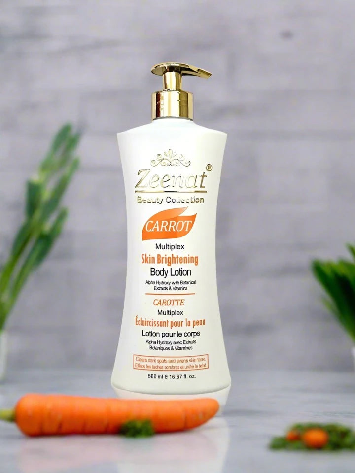 Zeenat Carrot Multiplex Skin Brightening Lotion 500 ml/17 oz Zeenat Carrot Multiplex Skin Brightening Lotion 500 ml/17 oz