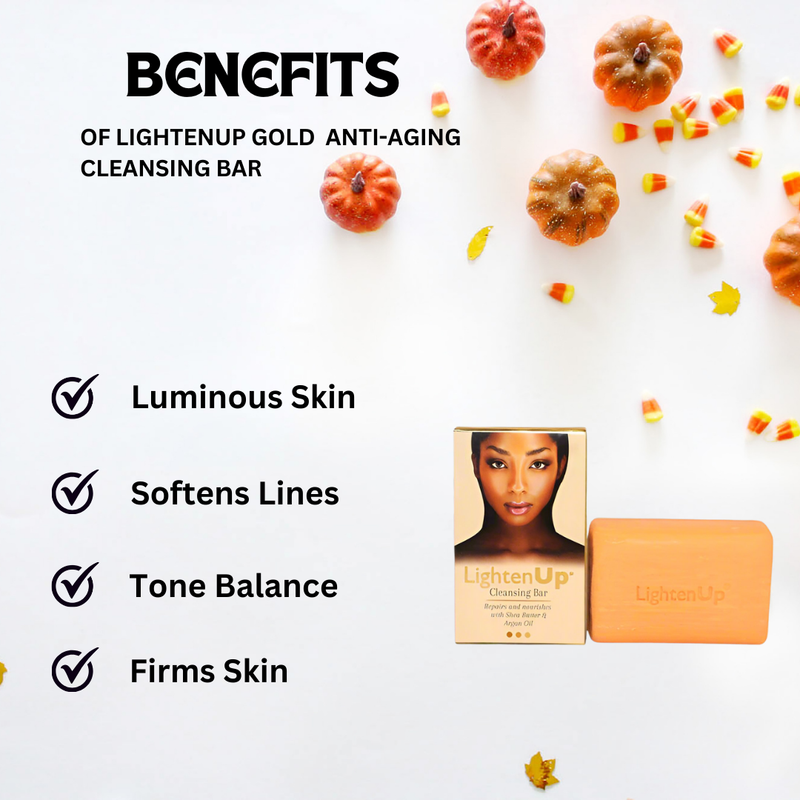 LightenUP Gold  Anti-Aging Cleansing Bar 200g