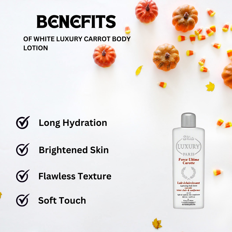 White Luxury Carrot Body Lotion 16.8oz