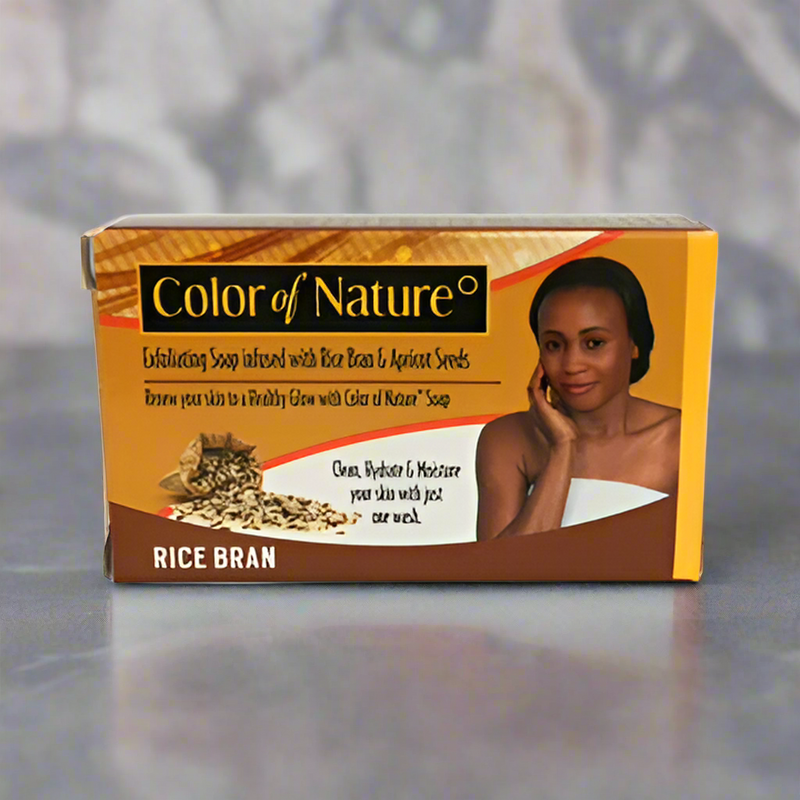 Color of Nature Exfoliating Rice Bran Soap 7 oz / 200 g