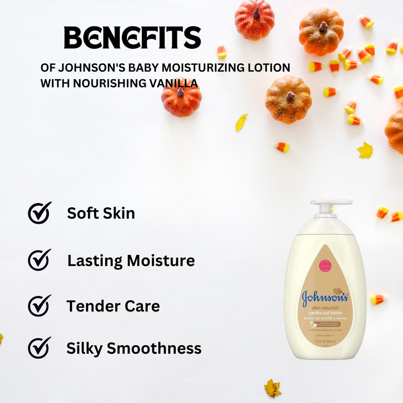 Johnson's Baby Moisturizing Lotion with Nourishing Vanilla 16.9oz