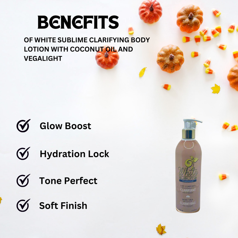 White Sublime Clarifying Body lotion With Coconut oil And Vegalight 500ml