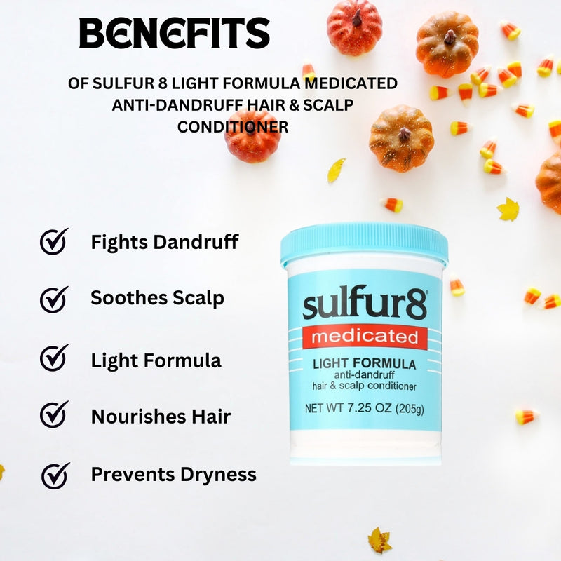 Sulfur 8 Light Formula Medicated Anti-Dandruff Hair & Scalp Conditioner 7.25oz