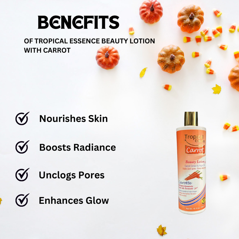 Tropical Essence beauty lotion with carrot 16.8 oz