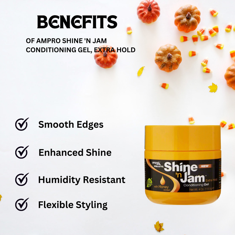 Ampro Shine 'n Jam Conditioning Gel, Extra Hold 4 oz