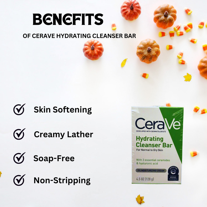 CeraVe Hydrating Cleanser Bar - Pack of 3