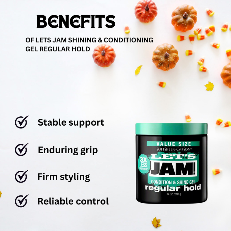 Lets Jam Shining & Conditioning Gel Regular Hold - 14oz jar