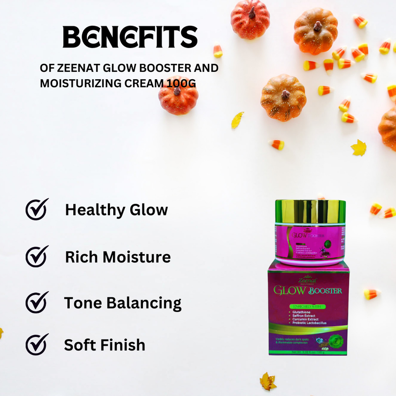 Zeenat Glow Booster And Moisturizing Cream 100g