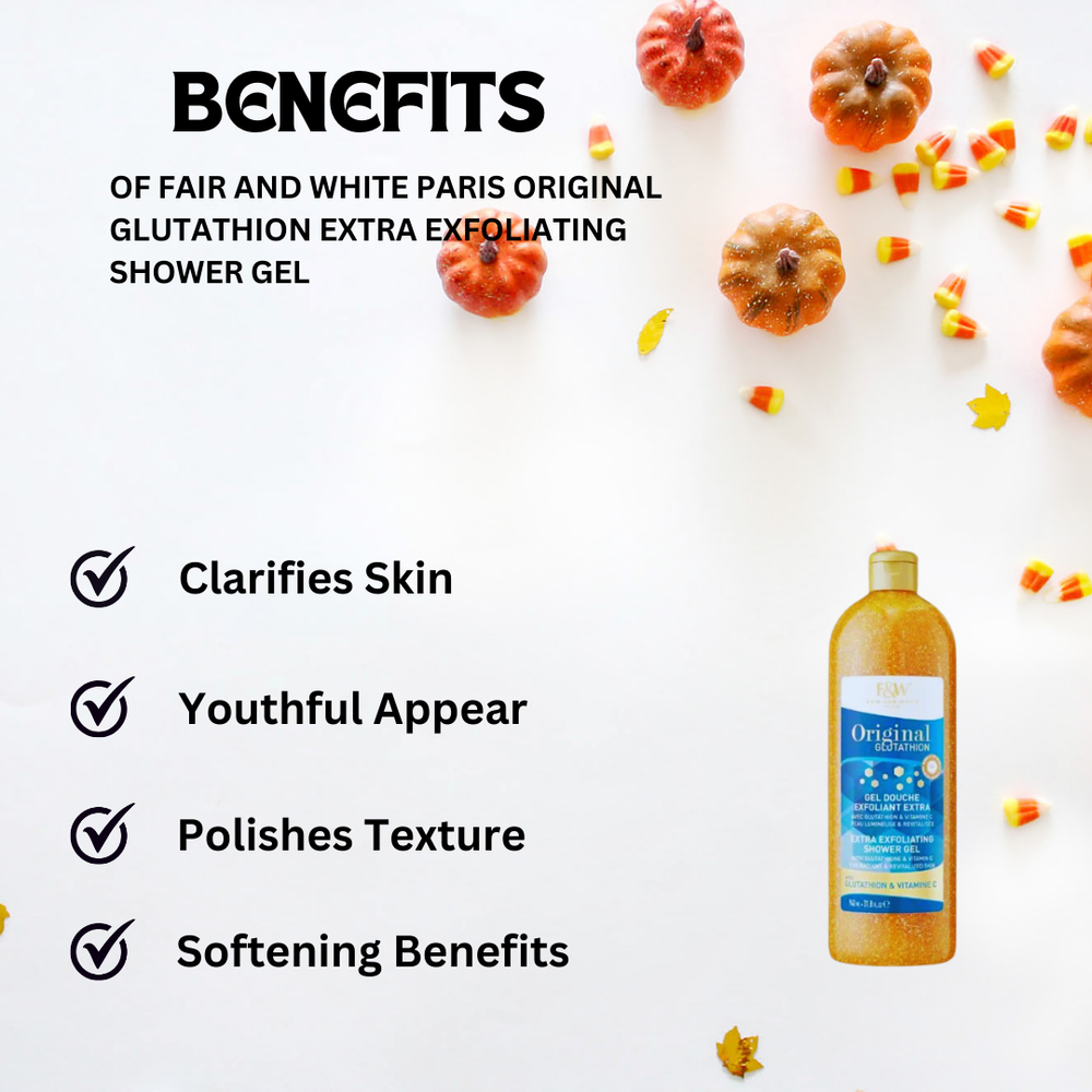 Fair And White Paris Original Glutathion Extra Exfoliating Shower Gel