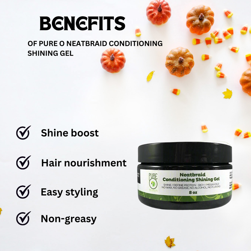 Pure O Neatbraid Conditioning Shining Gel 8 Oz