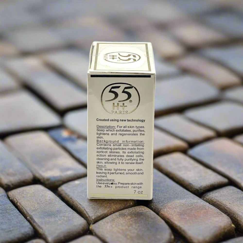Radiant Results: 55H+ Paris Exfoliating Soap