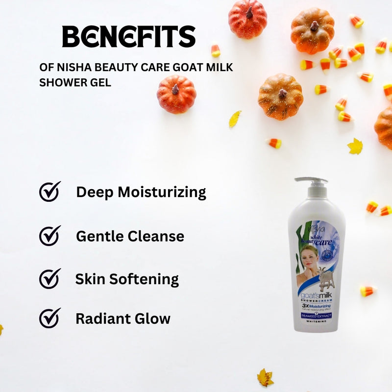 Nisha Beauty Care Goat Milk Shower Gel 1150ml