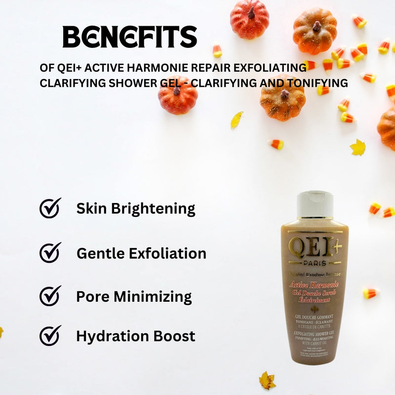 QEI+ Active Harmonie Repair Exfoliating Clarifying Shower Gel - Clarifying and tonifying 1000ml