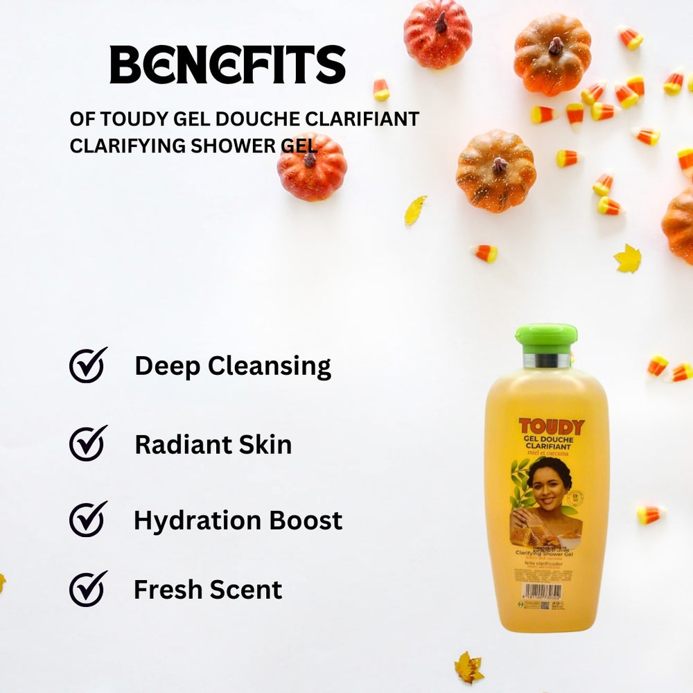 Toudy Gel Douche Clarifiant Clarifying Shower gel 800ml