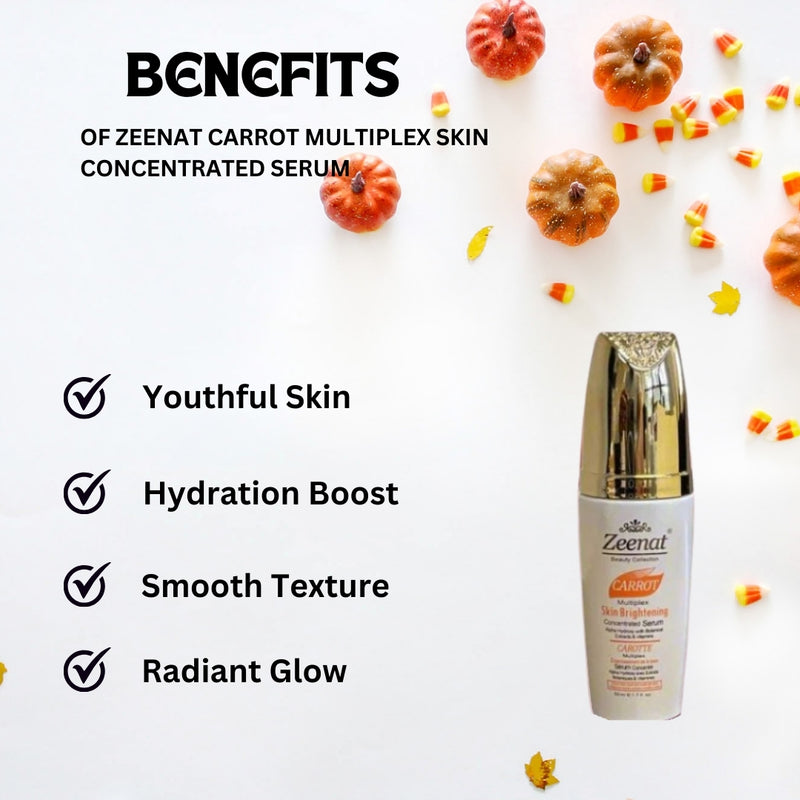 Zeenat Carrot Multiplex Skin Concentrated Serum 1.7oz / 50g