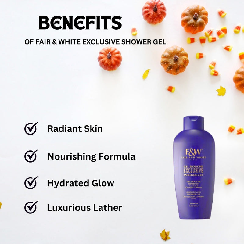 Fair & White Exclusive Shower Gel 33.8 oz Fair & White Exclusive Shower Gel 33.8 oz