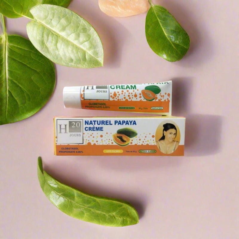 Pack Of 10 H20 Jours Naturel Papaya Cream 50g