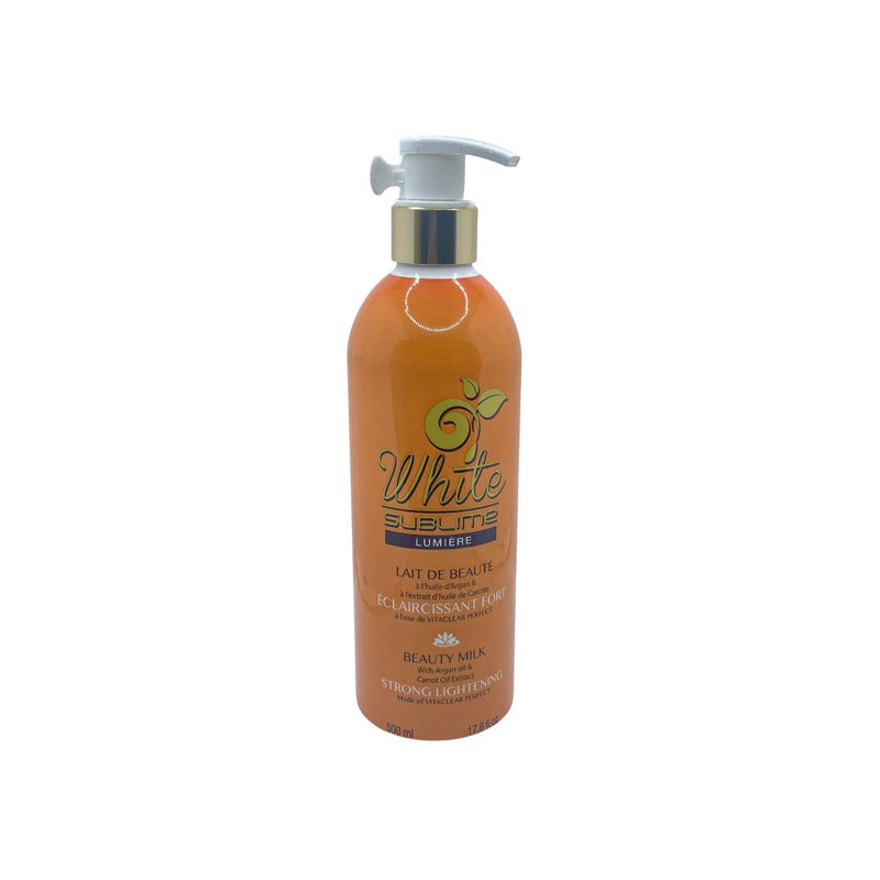 White Sublime Strong Body Lotion made with VITACLEAR PERFECT, Argan oil & Carrot oil Extract 500 ml