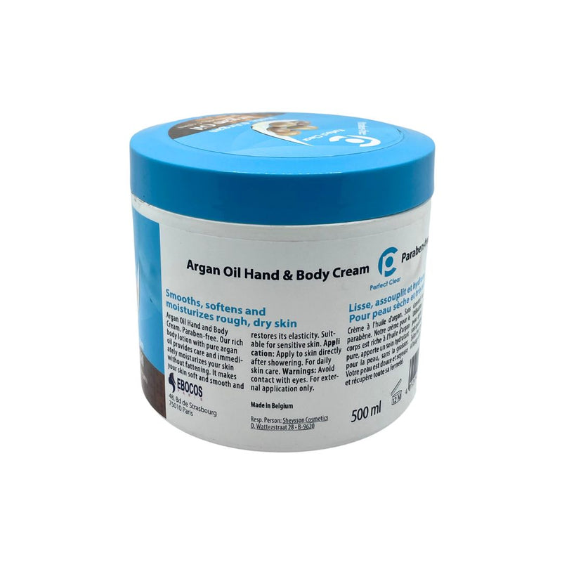 Perfect Clear Argan Oil Hand & Body Cream 500ml