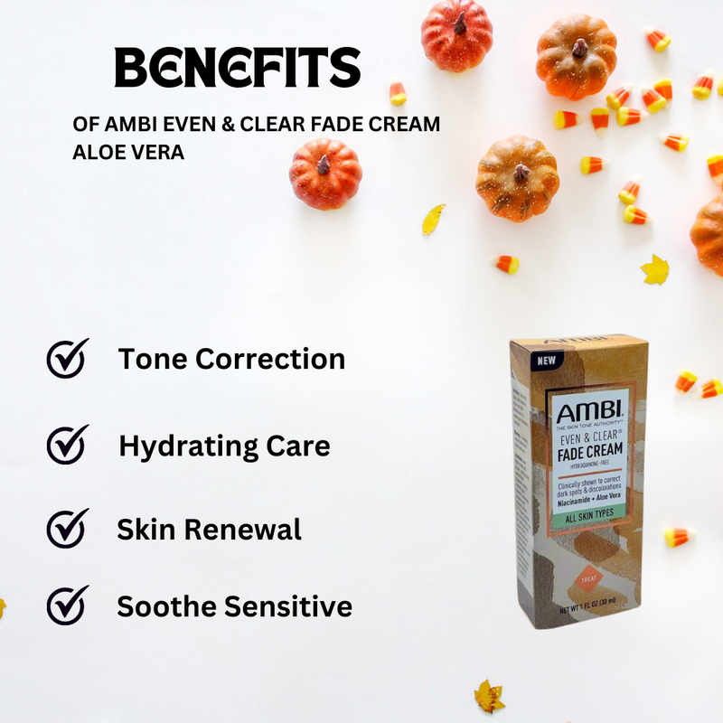 Ambi Even & Clear Fade Cream Aloe vera 1oz | 30ml