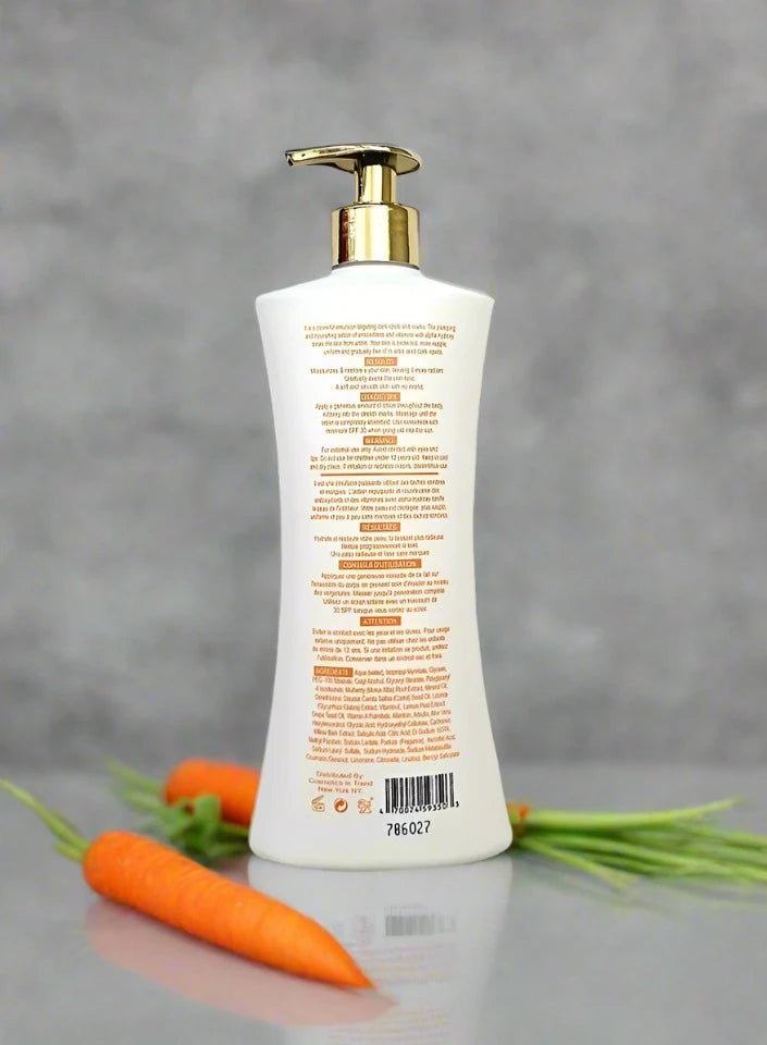 Zeenat Carrot Multiplex Skin Brightening Lotion 500 ml/17 oz