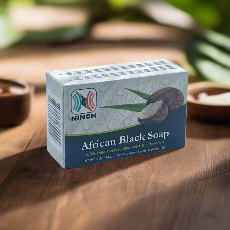 African Black Soap with Shea Butter 5oz / 140g