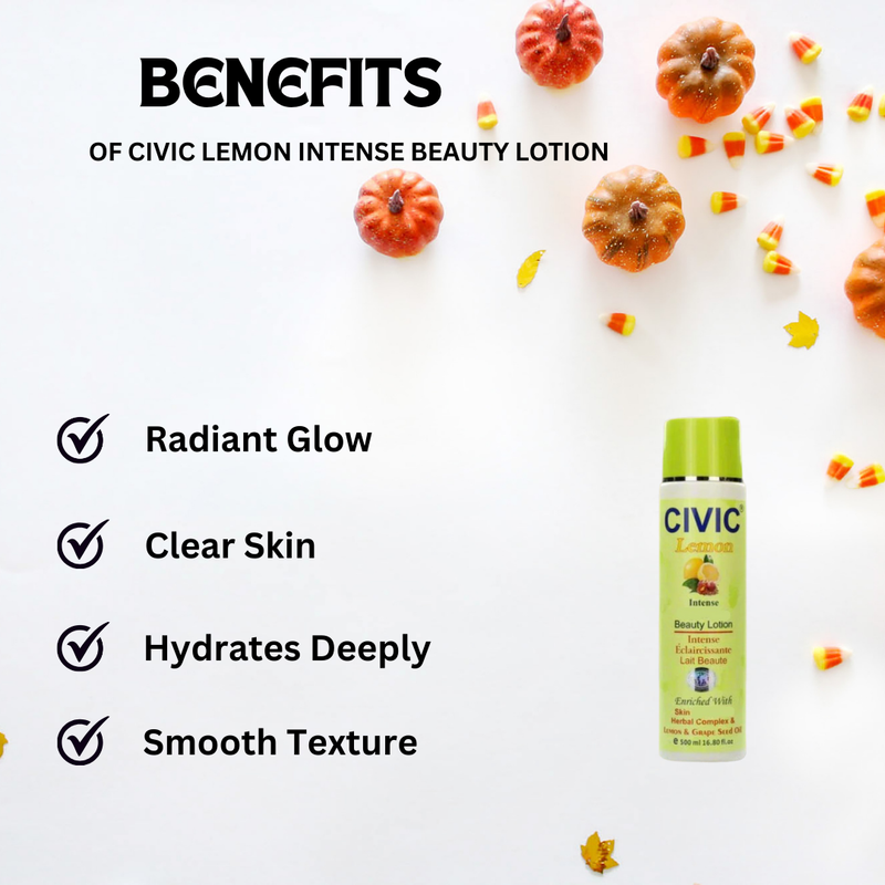 Civic Lemon Intense Beauty Lotion 16.8 oz