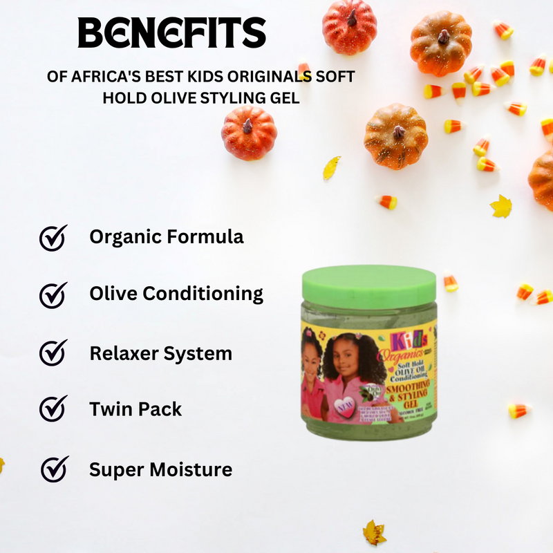 Africa's Best Kids Originals Soft Hold Olive Oil Styling Gel 15oz