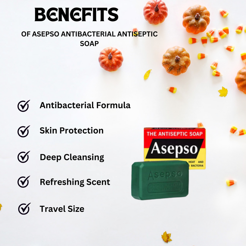 Asepso Antibacterial Antiseptic Soap 2.8oz