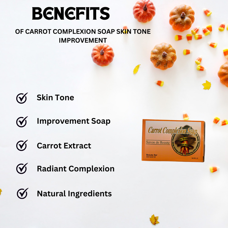 Carrot Complexion Soap skin tone improvement 12oz