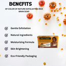 Color of Nature Exfoliating Rice Bran Soap 7 oz / 200 g
