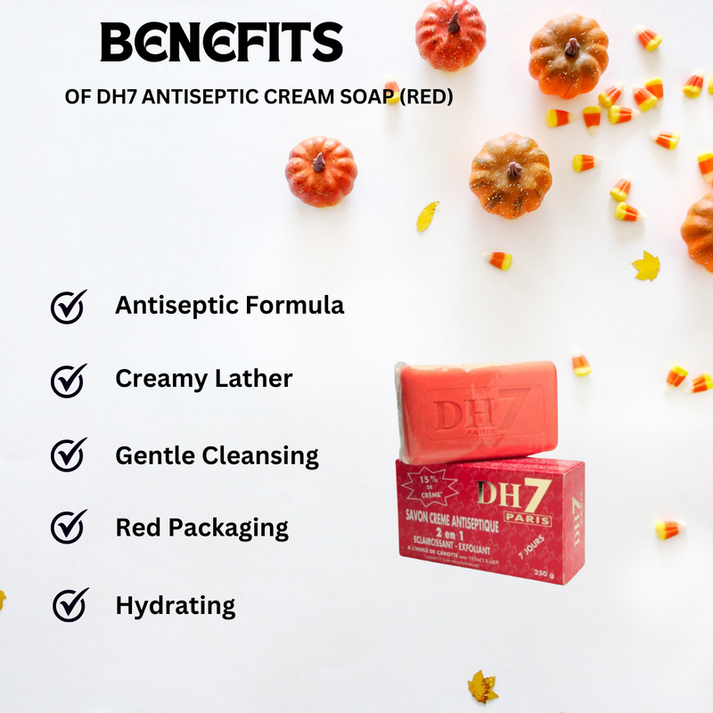 DH7 Antiseptic Cream Soap 8.75 oz (red)