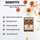 Difeel Sunflower Premium Hair Mask Jojoba Oil 1.75 Oz