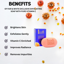 Fair & White Exclusive Exfoliating Soap with Pure Vitamin C 7 oz