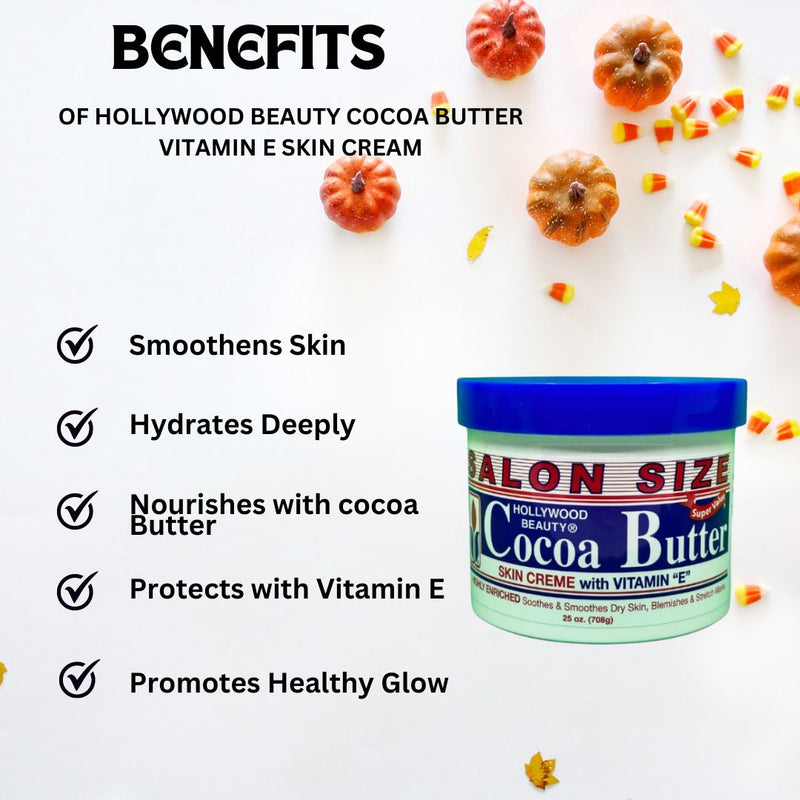 Hollywood Beauty Cocoa Butter Vitamin E Skin Cream 25oz