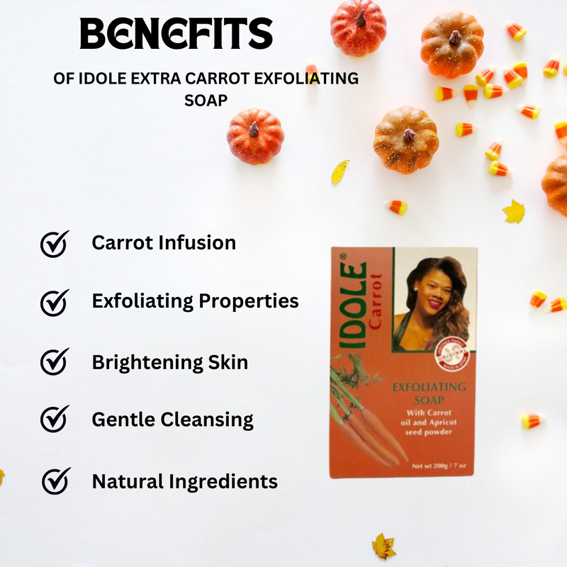 Idole Extra Carrot Exfoliating Soap 7oz | 200g