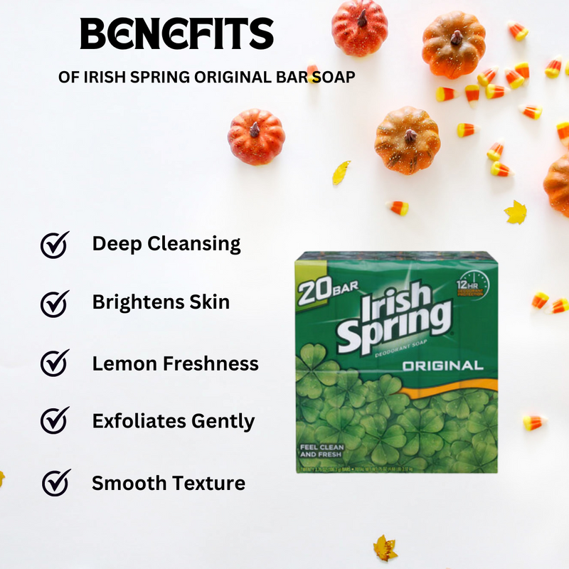 Irish Spring Original Bar Soap 4 oz/ 20 ct