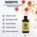 Jamaican Mango & Lime Black Castor Oil-Coconut 8 oz