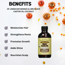 Jamaican Mango & Lime Black Castor Oil Coconut 4oz