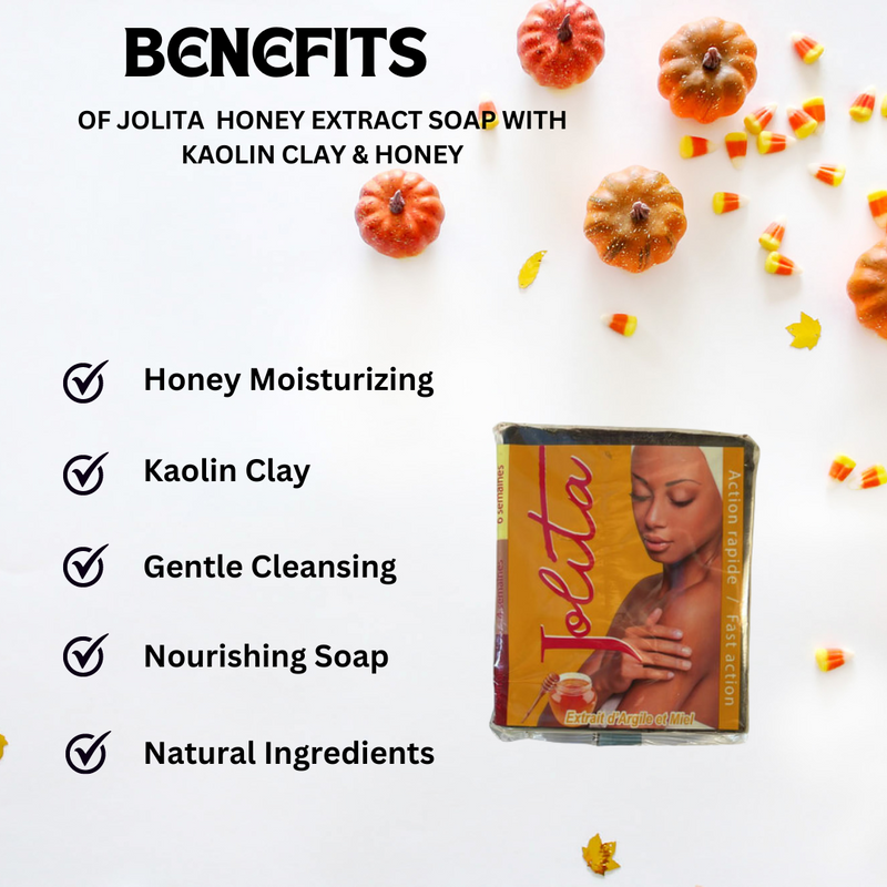 Jolita  Honey Extract Soap With Kaolin Clay & Honey 1 Bar 225g