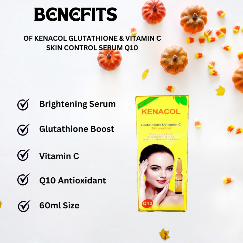 Kenacol Glutathione & Vitamin C Skin Control Serum Q10 60ml Kenacol Glutathione & Vitamin C Skin Control Serum Q10 60ml