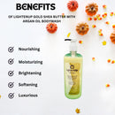 LightenUp Gold Shea Butter with Argan Oil Bodywash 1 Lt