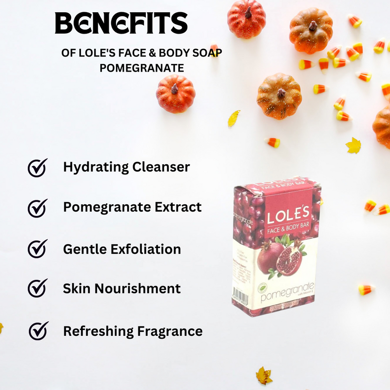 Lole's Face & Body Soap Pomegranate 100g/3.5 oz