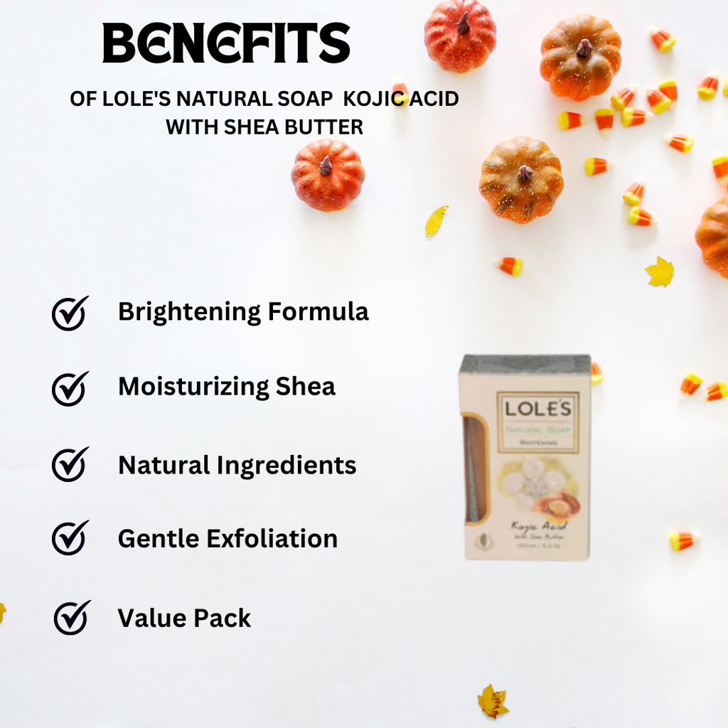 Lole's Natural Soap Kojic Acid with Shea Butter - Pack of 6 150g/5.2 o