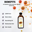 Mamado 100% Pure West Indian Castor Oil 150ml (Clearance)