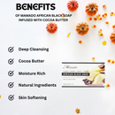 Mamado African Black Soap Infused with Cocoa Butter 200g