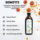 Mamado Aromatherapy Sesame Oil with Sweet Almond Oil 150ml