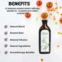 Mamado Aromatherapy Sesame Oil with Sweet Almond Oil 150ml
